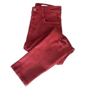 Pilcro & Letterpress Anthropologie High Rise Distressed Jeans NWT Womens Size 26